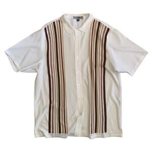 Michael 88 Irvin Men's Size 3XL Button Up Short Sleeve Knit Shirt